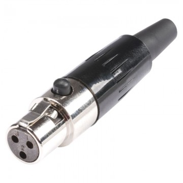 Đầu nối Mini-XLR HICON HI-XMCF3 3 cực cái, mạ niken
